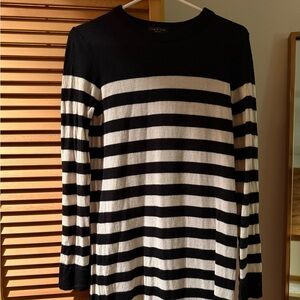 Rag & Bone Black & White Knit Sweater Dress (Size Small)